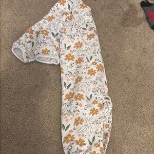 Floral Kids outfit- Cream and Orange